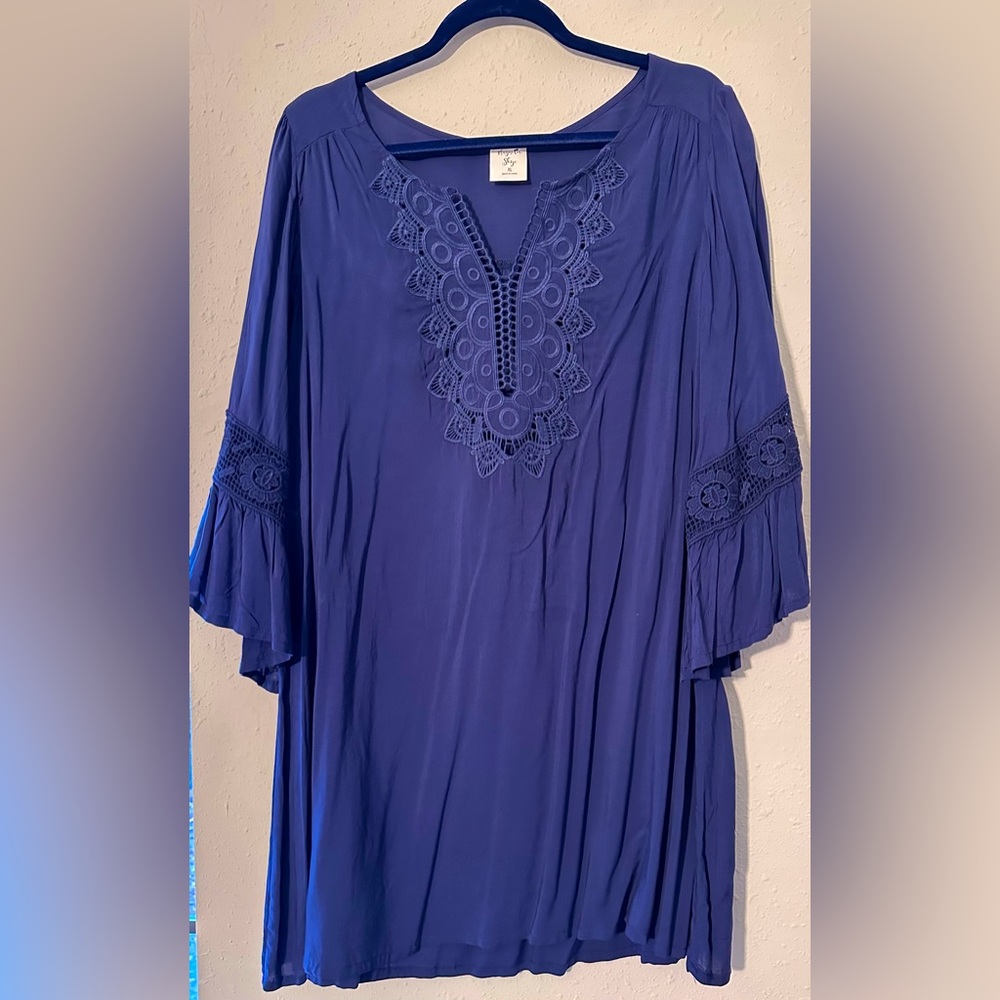 Magnolia Skye Short Dress - Ruffled Sleeves - XL